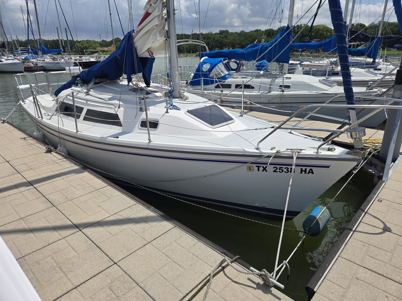 Port bow at the old slip.